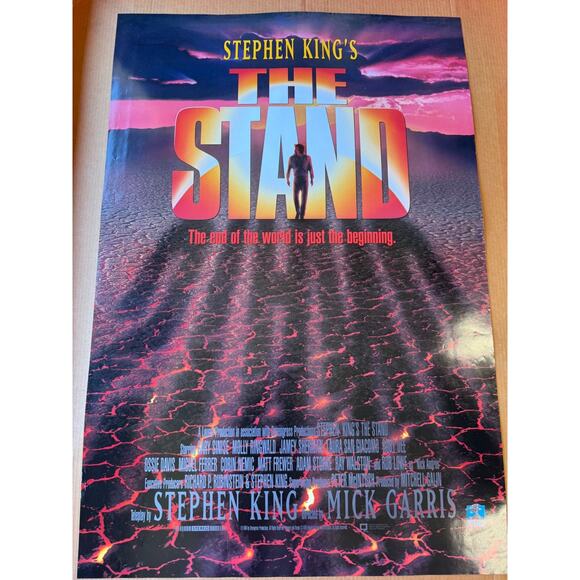 THE STAND movie theater size poster vintage 90s NEW Stephen king